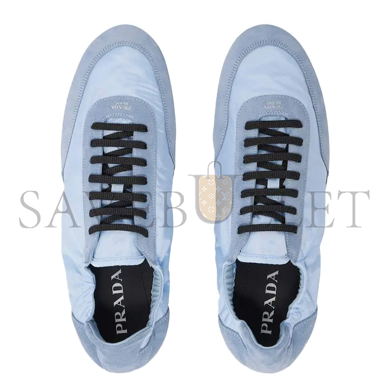 PRADA COLLAPSE RE-NYLON AND SUEDE SNEAKERS 1E959N